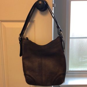 Coach Chocolate Brown Pebble Leather Purse